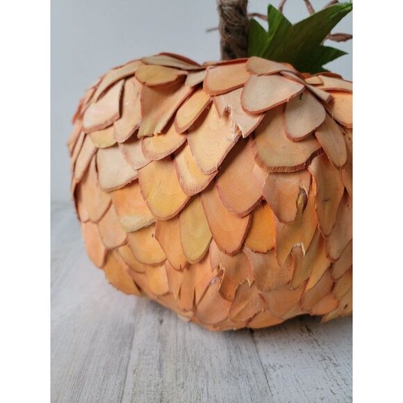 pumpkin large fall thanksgiving centerpiece Wood Halloween decor abstract - Picture 8 of 13